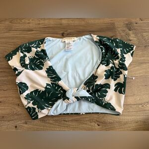 La Double J swim top monstera leaf